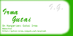 irma gutai business card